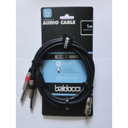 Baldocci Câble 2x Jacks / 1x Mini Jack - 1m