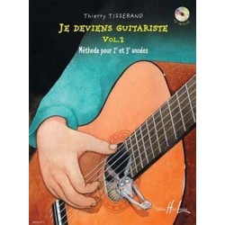 Je deviens guitariste cd inclus de thierry tisserand vol 2 ed Lemoine