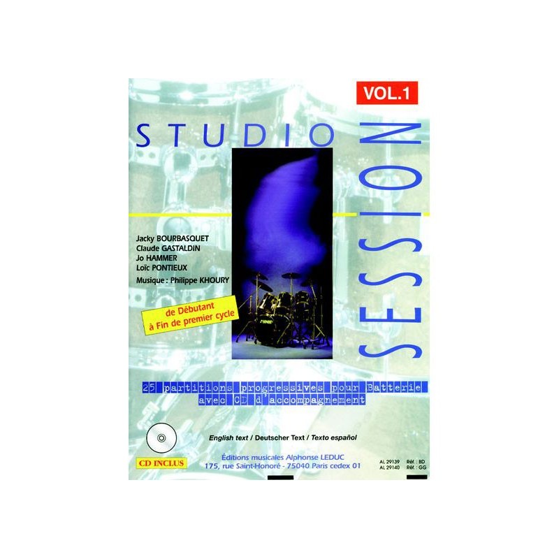 Studio Session Vol 1+ cd  ed  Alphonse Leduc