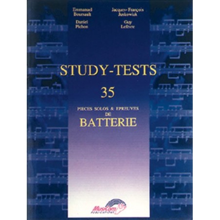 study-tests 35 pièces solos et epreuves de batterie