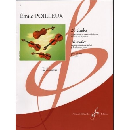 POILLEUX 20 études chantantes pour Violon