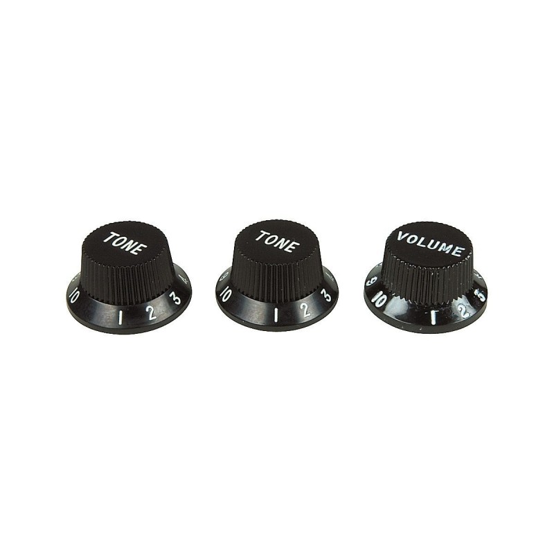 Fender Stratocaster Knobs Black