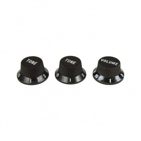 Fender Stratocaster Knobs Black