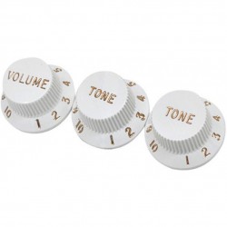 Fender Stratocaster Knobs White