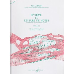 RYTHME ET LECTURE DE NOTES VOL 3 de Alain GRIMOIN  ed G.BILLAUDOT