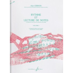  RYTHME ET LECTURE DE NOTES VOL 3 de Alain GRIMOIN  ed G.BILLAUDOT